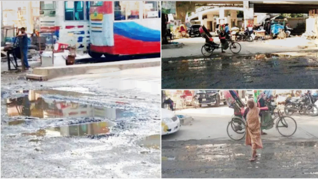 বিএফডিসি গেট এলাকায় নাজুক পরিস্থিতি, দুর্ভোগে পড়েছেন শিল্পী ও কুশলীরা